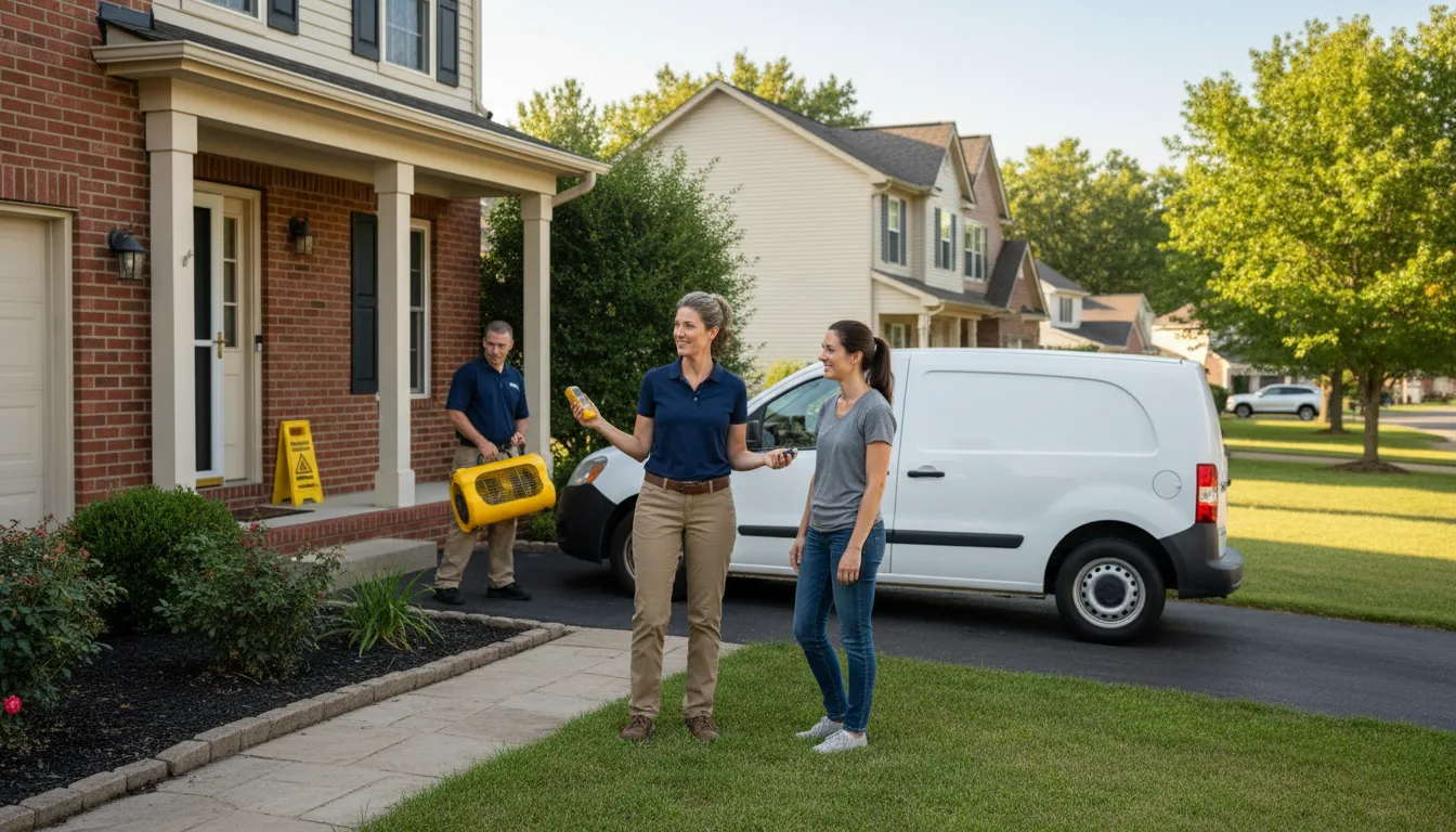 Residential water damage restoration in Louise, MS